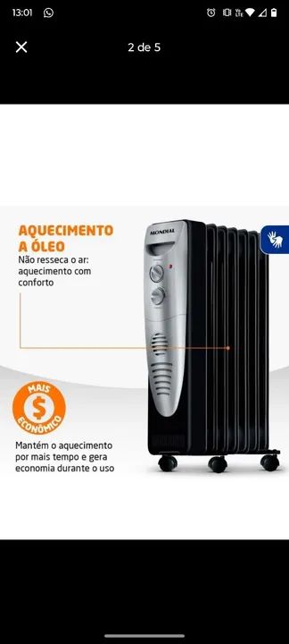 Aquecedor mondial  - Foto 2