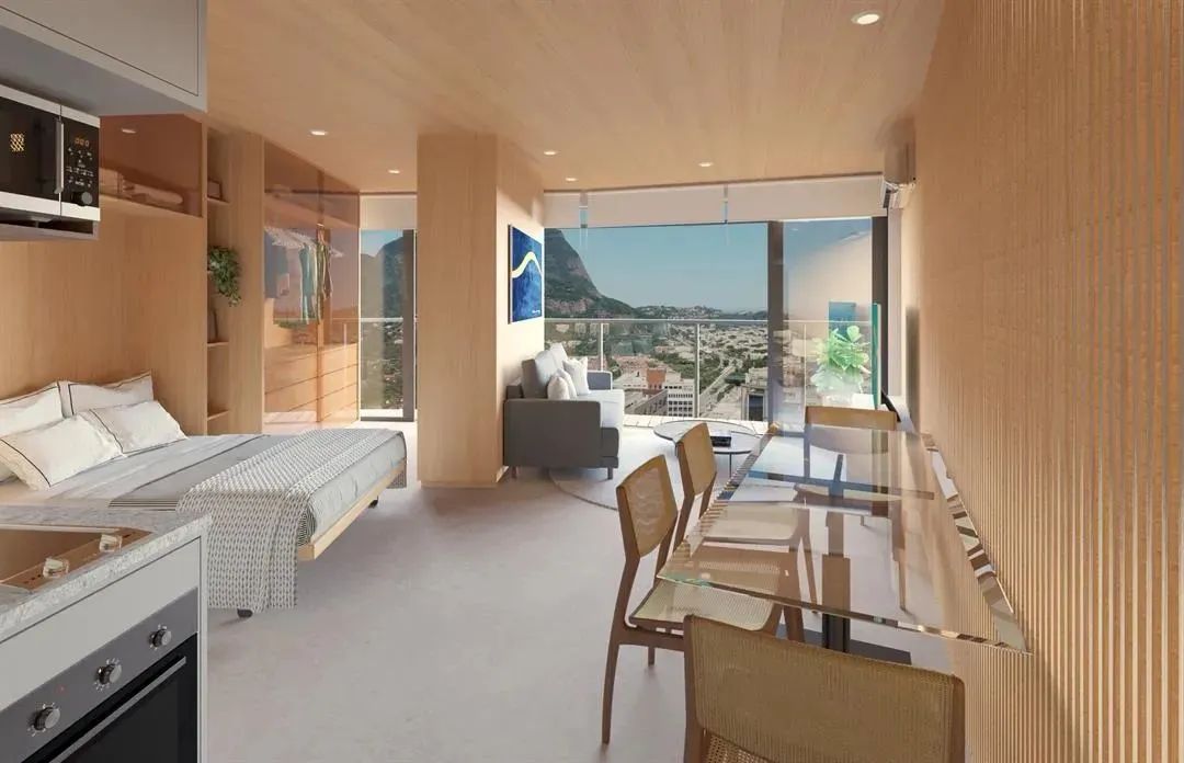 STUDIOS NA BARRA DA TIJUCA 40M2, 1 QUARTO- TORRE NIEMEYER