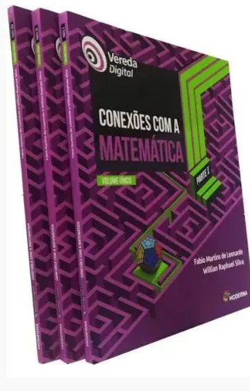 Matemática Vereda Digital. Kit completo 3 partes.