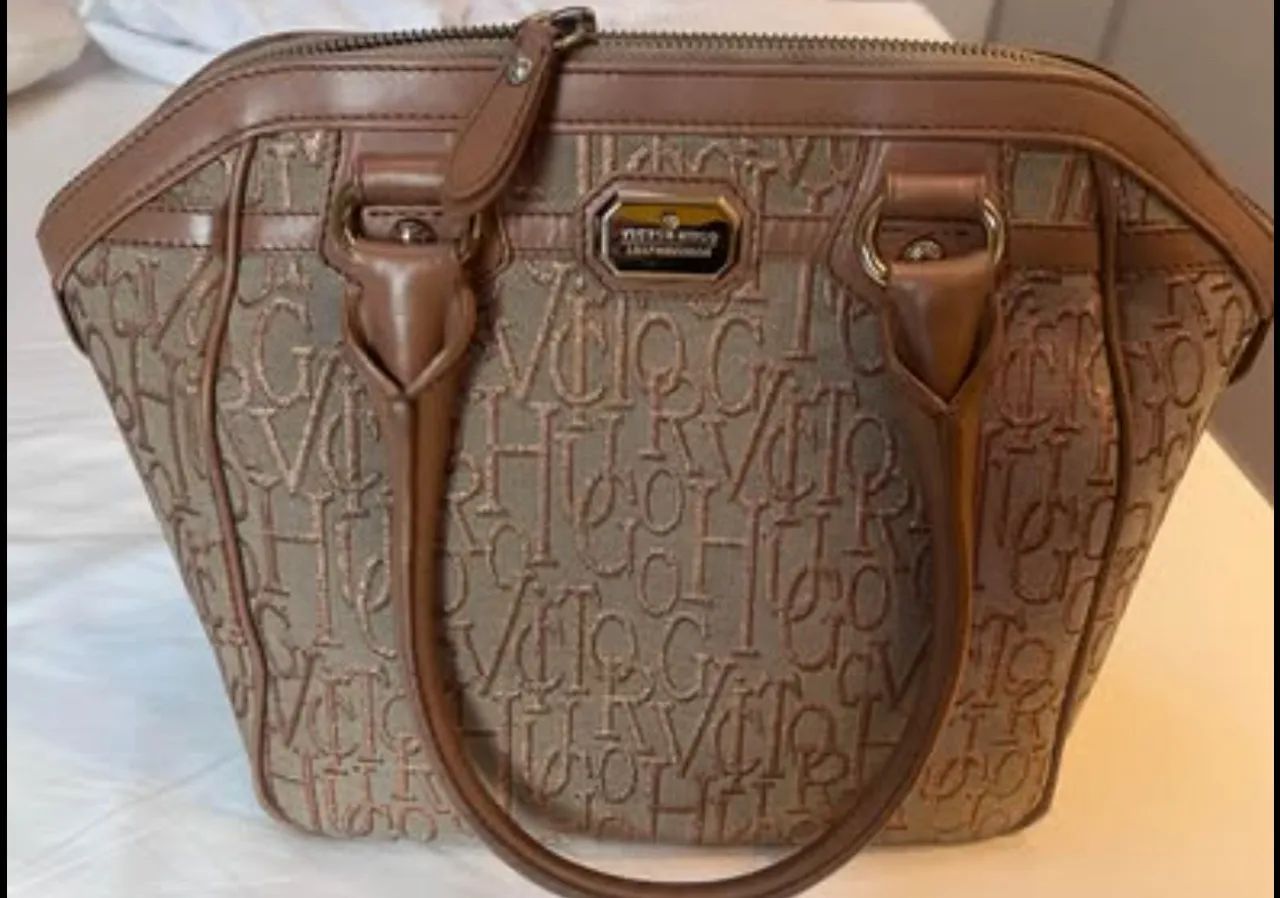Bolsa de mão marrom Victor Hugo