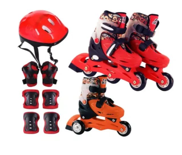 NOVO- Patins infantil (25-27)+kit proteção