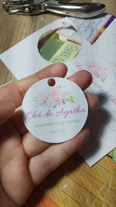 Kit 100 Tags Personalizadas - Foto 2