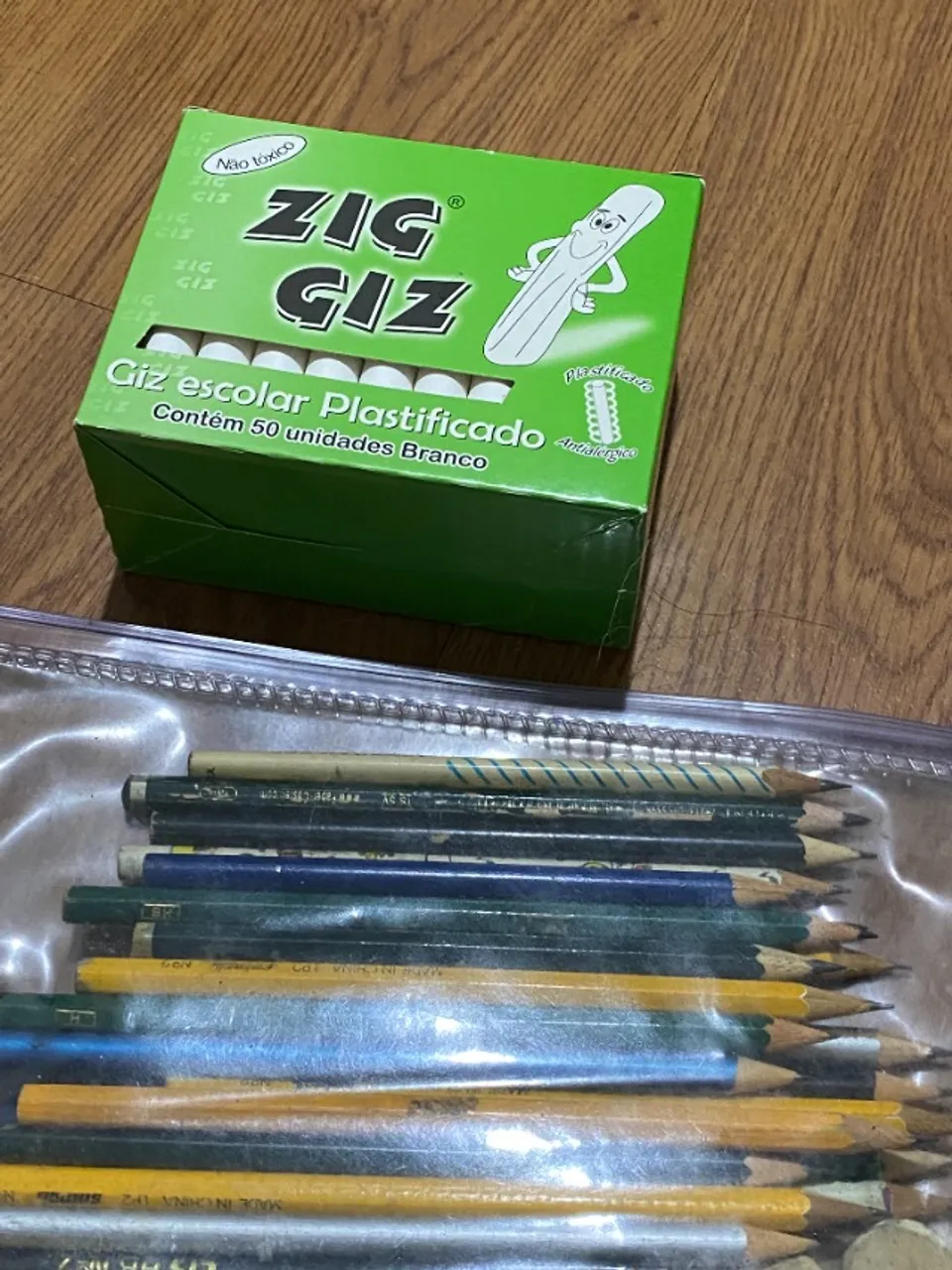 Kit Lápis Preto, Borrachas e Giz