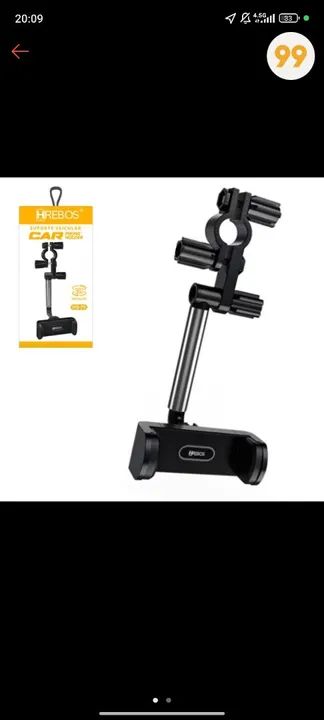 Suporte Veicular para Celular - Rotação 360° - Foto 4