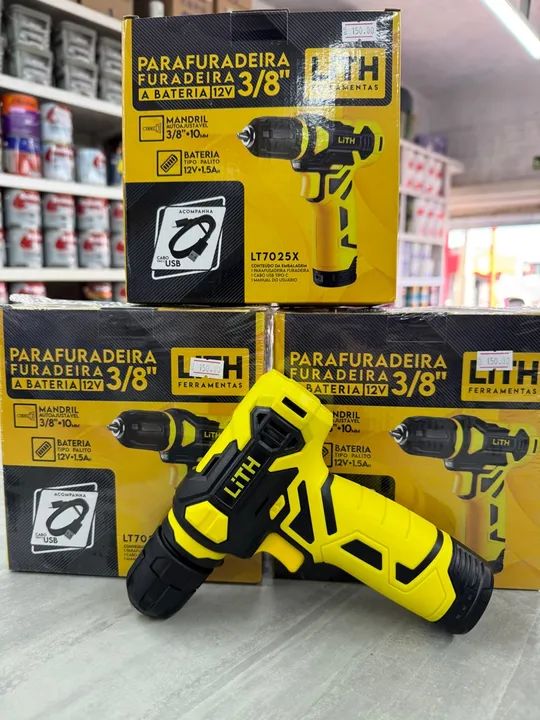 Parafuradeira/Furadeira 3/8'' 12V LITH - Foto 4