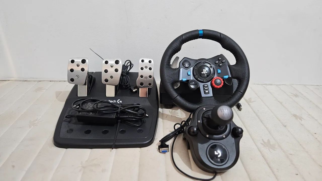 LOGITECH G29 COMPLETO COM CÂMBIO - Peças e Acessórios de Vídeo