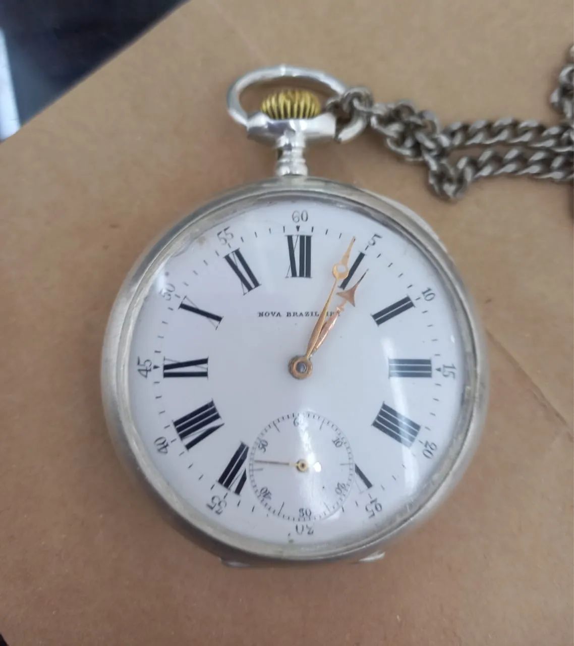 Relógio De Bolso Omega Nova Brasileira - Foto 4