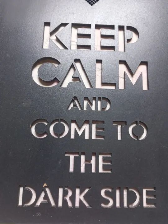 Placa Decorativa Darth Vader Keep Calm med 30x20 - Foto 4