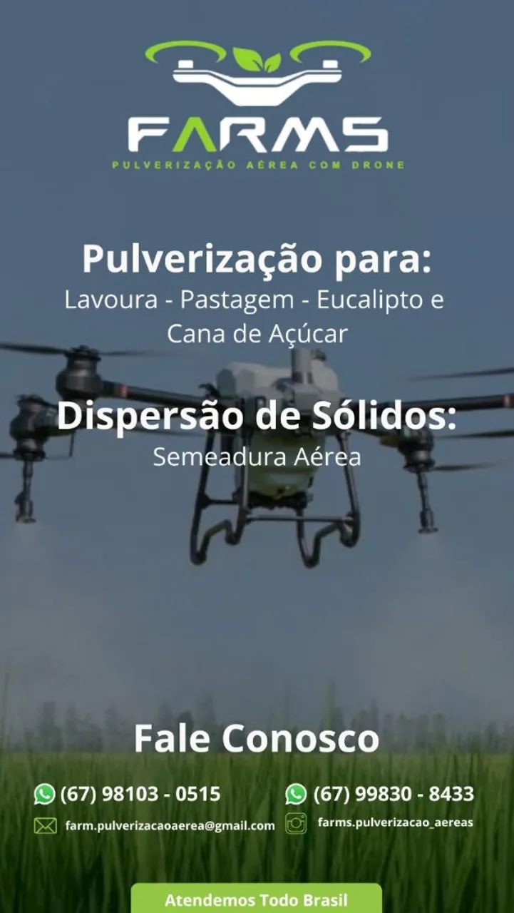 Pulverização e Semeadura Aérea com Drone - FARMS