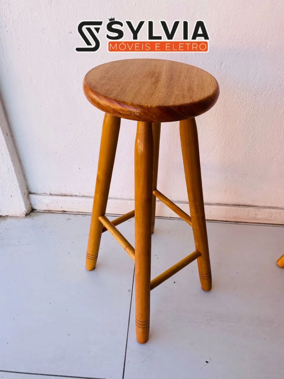 BANCO ALTO 70CM ANGELIM SEM ENCOSTO 