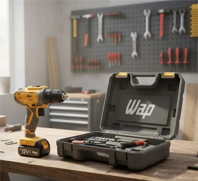 Parafusadeira e Furadeira WAP Sem Fio - Kit Completo com Acessórios e Maleta - Foto 2