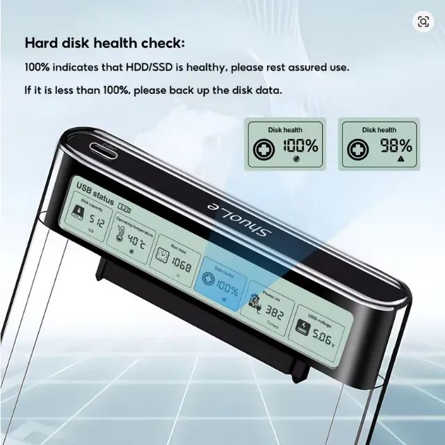 Gaveta, caixa hdd 2.5 ssd sata para usb 3.2 com adaptador 5gbps  - Foto 4
