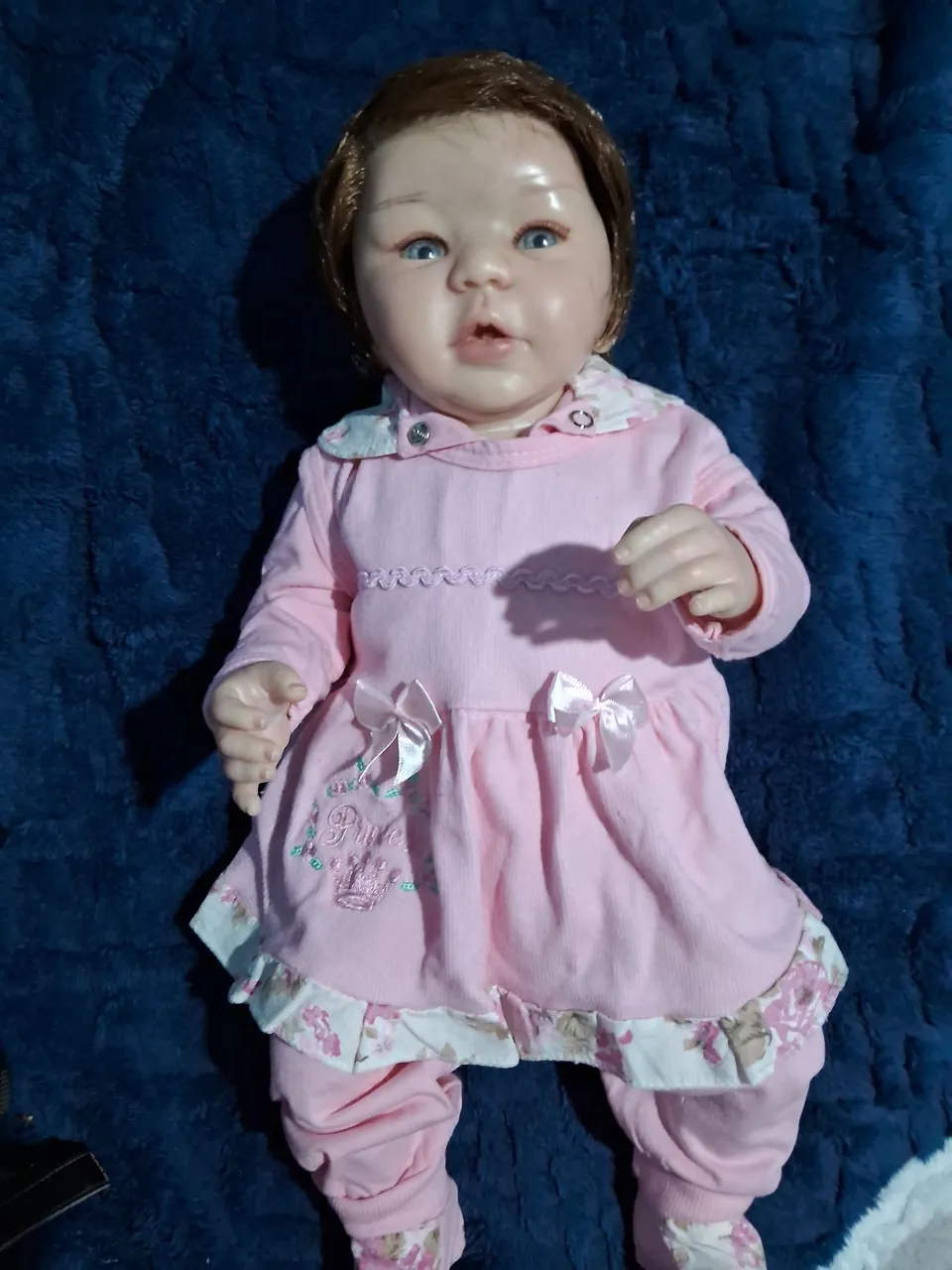 Linda Boneca Reborn - Roupinha Rosa