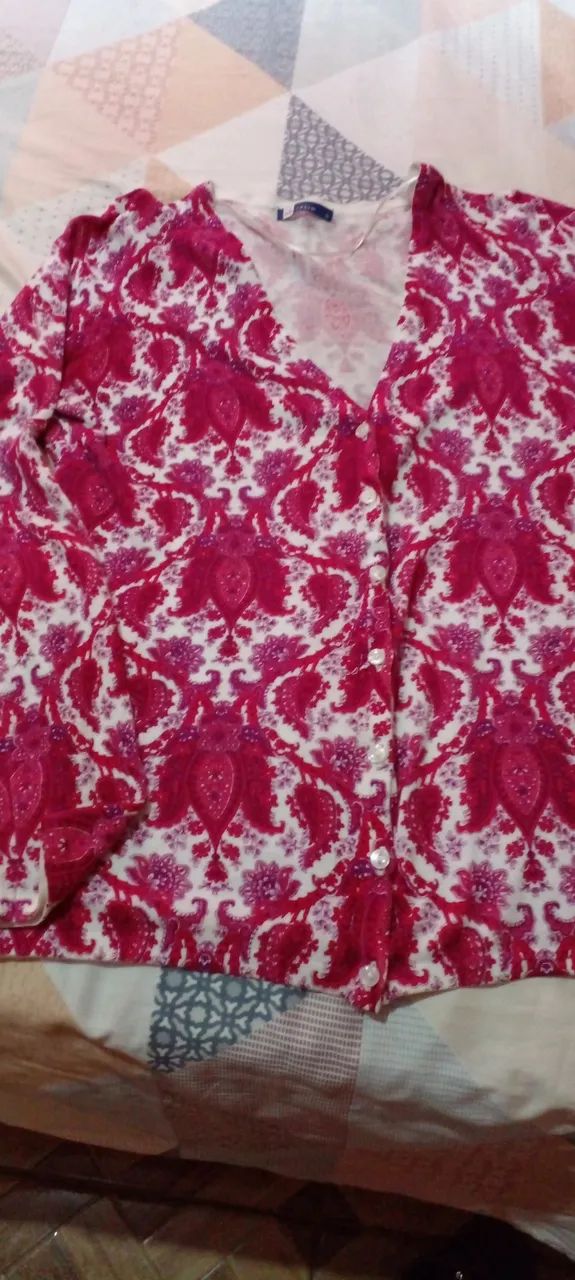 Cardigan Feminino Estampado