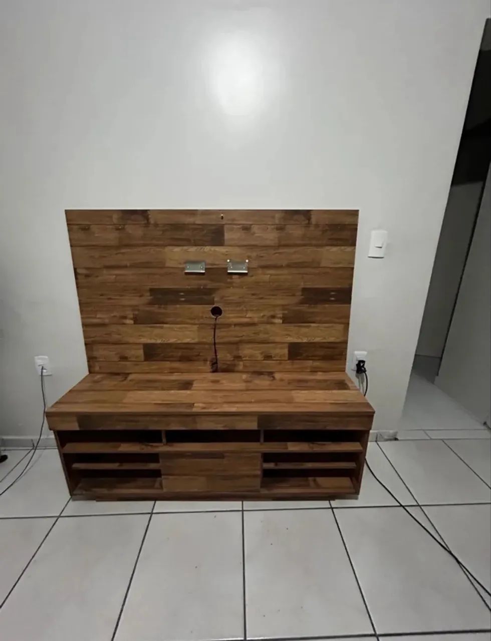 Rack com painel e suporte para TV - Foto 4