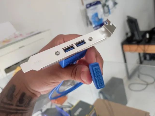 Conector USB 3.0 P/ gabinete - Novo - Foto 3