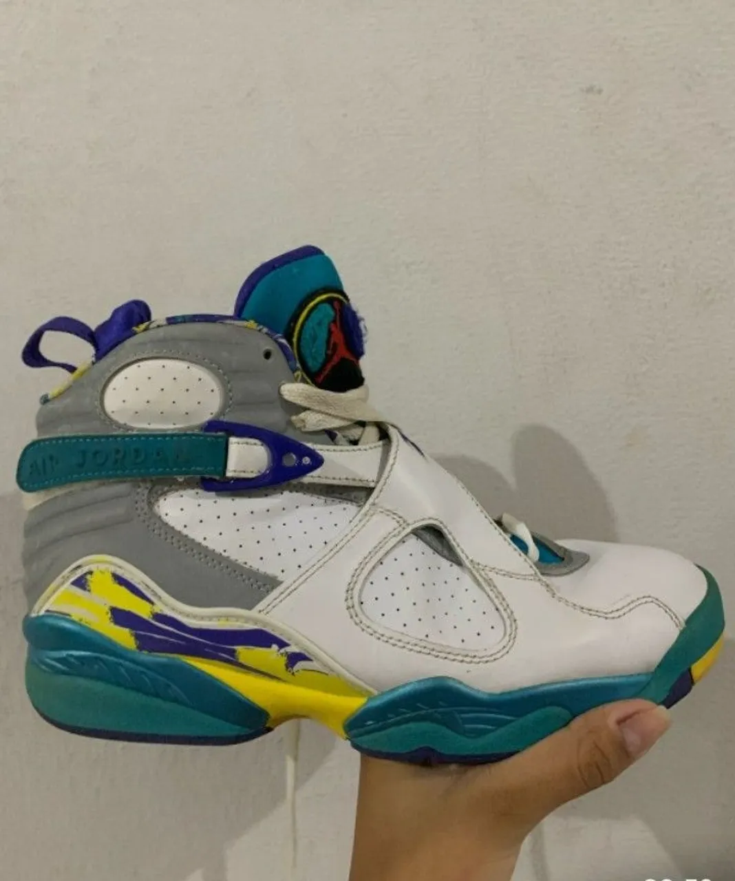 Air Jordan 8 Retro Aqua - Tamanho 37