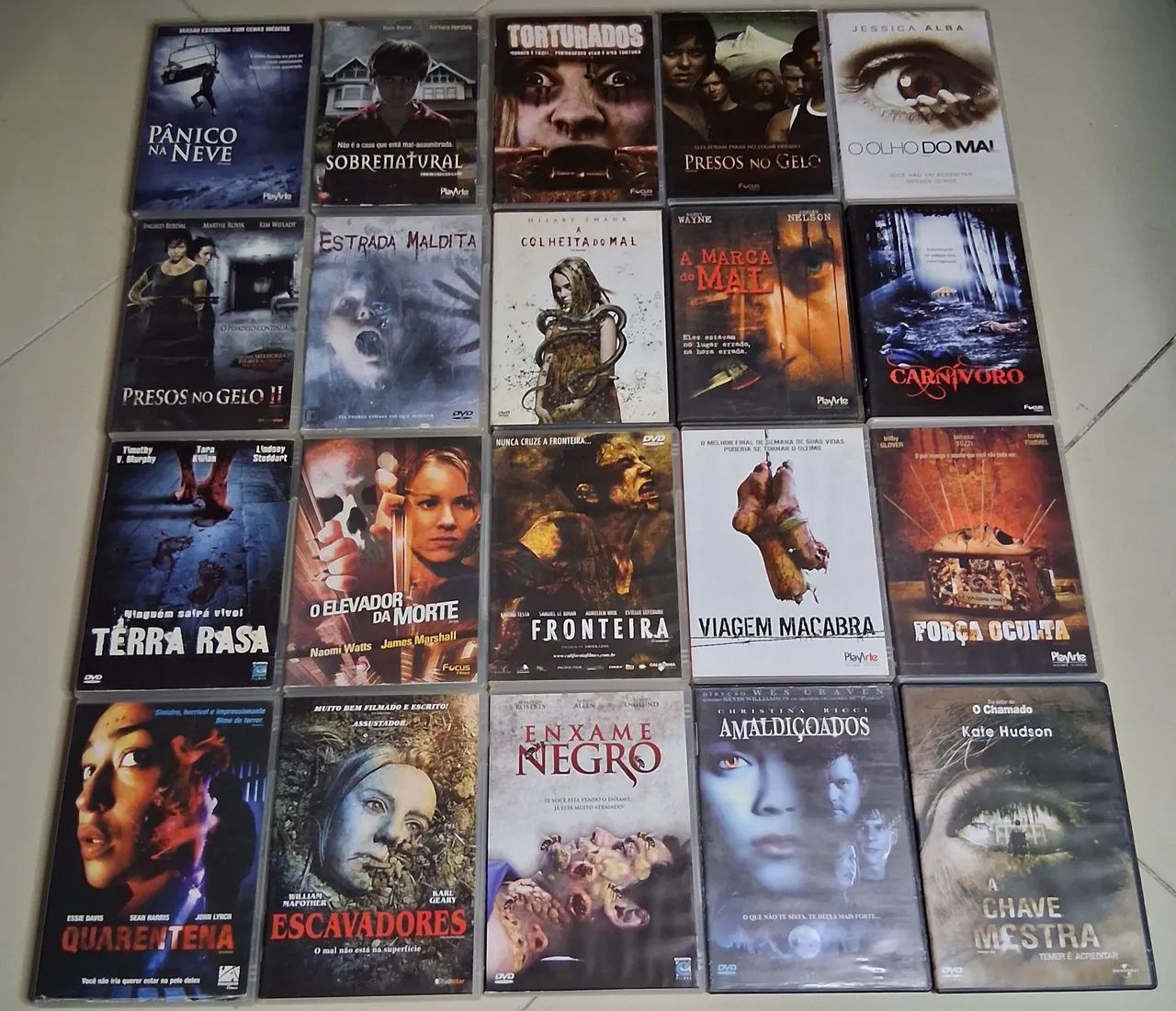 Terror e Suspemse 20 filmes  ( No estado ) Locadora