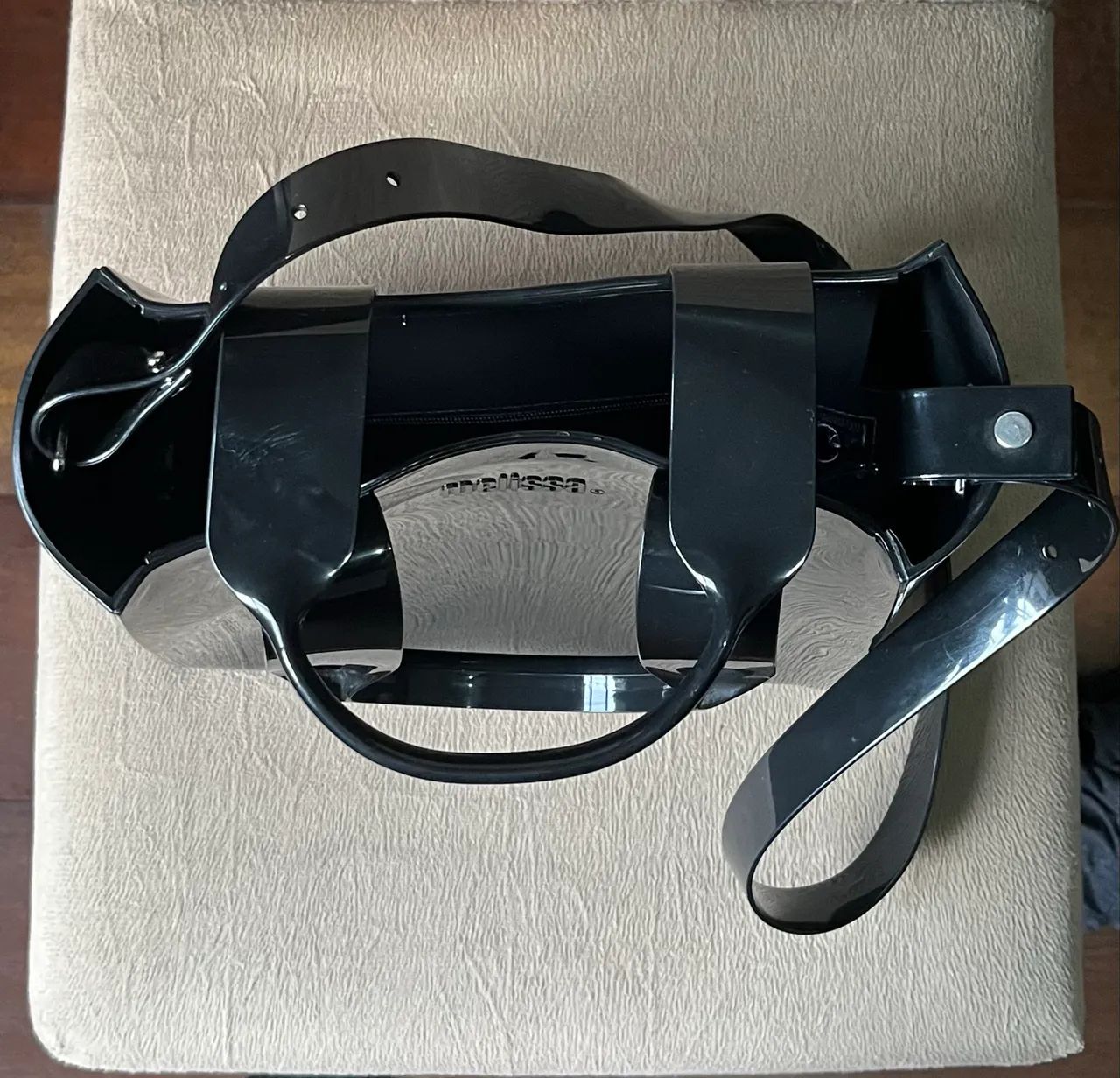 Bolsa transversal Melissa Essential Tote Bag - Preto  - Foto 3