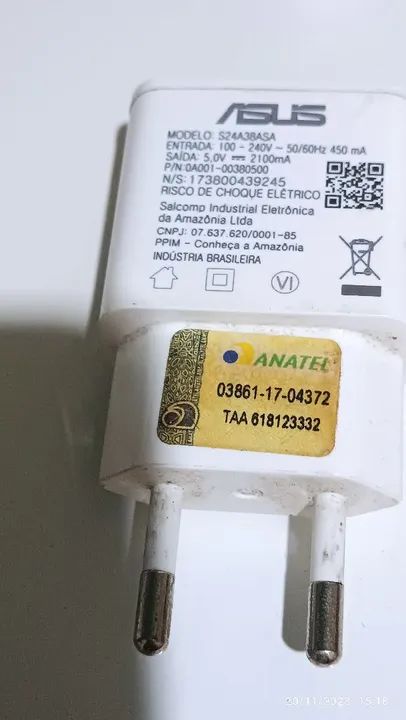 Carregador original da Asus