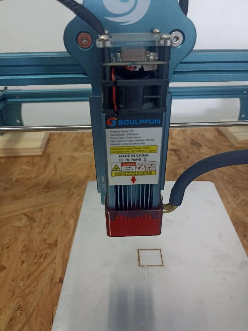 Sculpfun S9 + bomba de ar - Foto 4