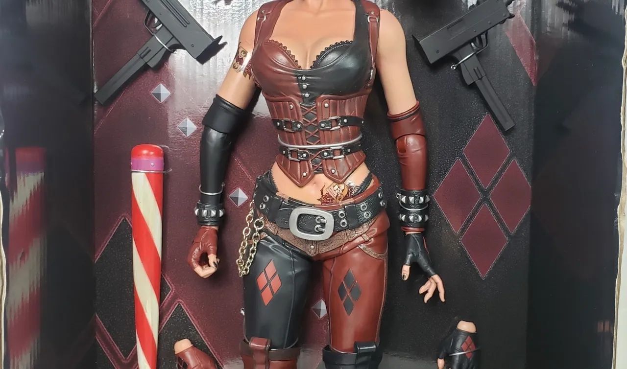 Action figure harley quinn arlequina dc comics boneca 16 polegadas /42 cm - BOOTLEG NECA - Foto 2
