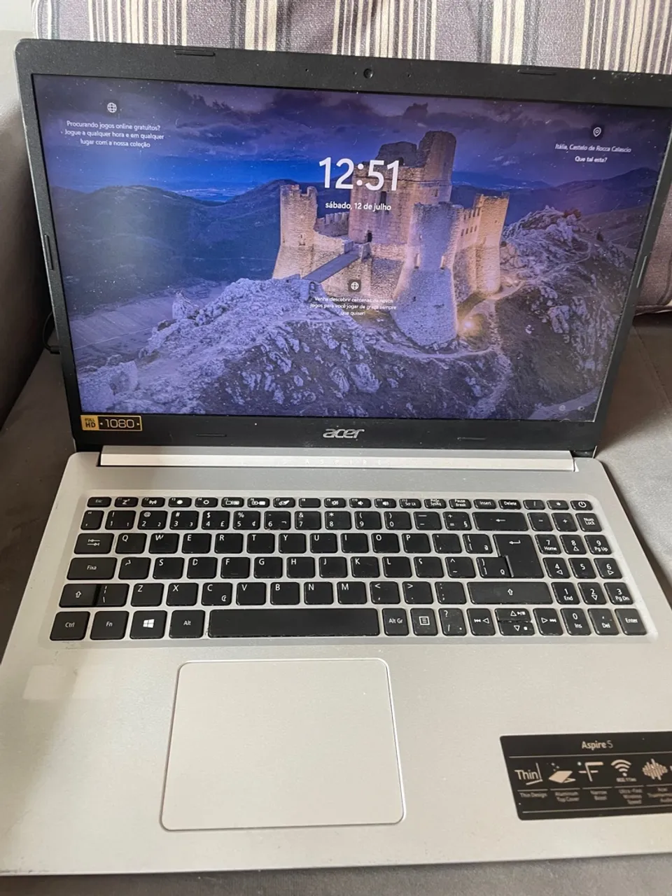Notebook Acer aspire I5