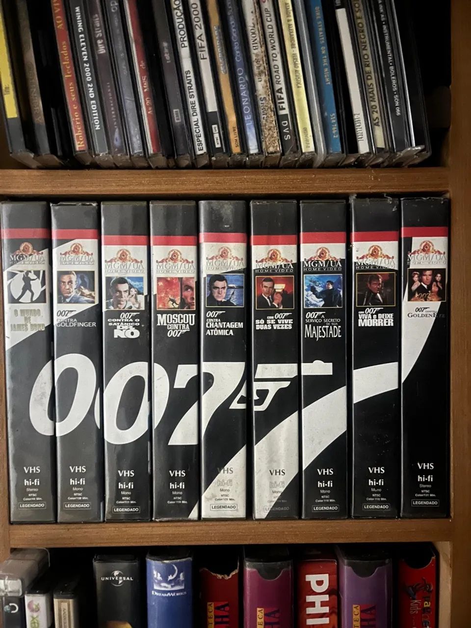 16 Fitas VHS 007 coleção 