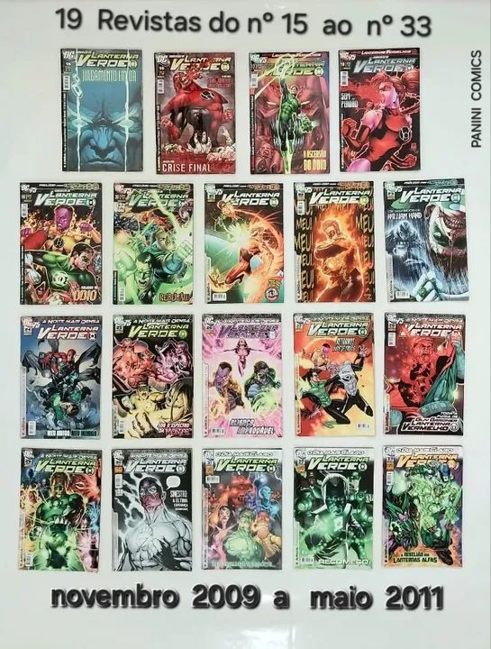 HQs- DC COMICS- LANTERNA VERDE- 19 Fasciculos-  do nº 15 ao n nº 33  PANINI - COMICS