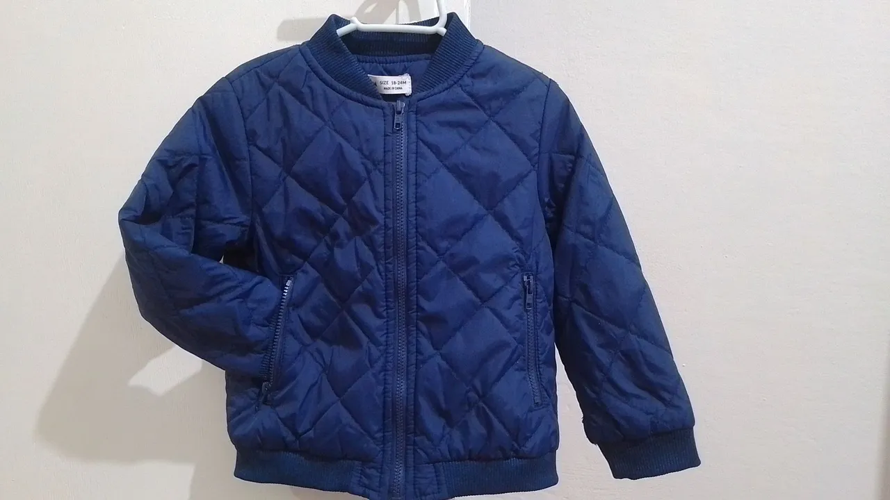Jaqueta Bomber Infantil Azul Marinho