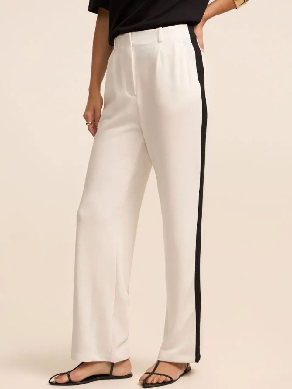 Calça alfaiataria branca renner