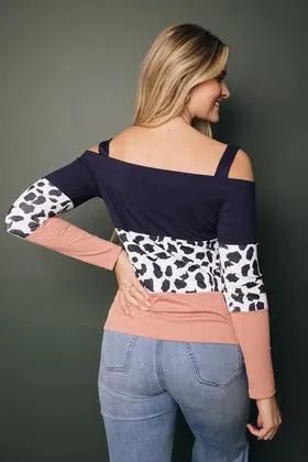 Blusa manga comprida animal print NOVA - Foto 2