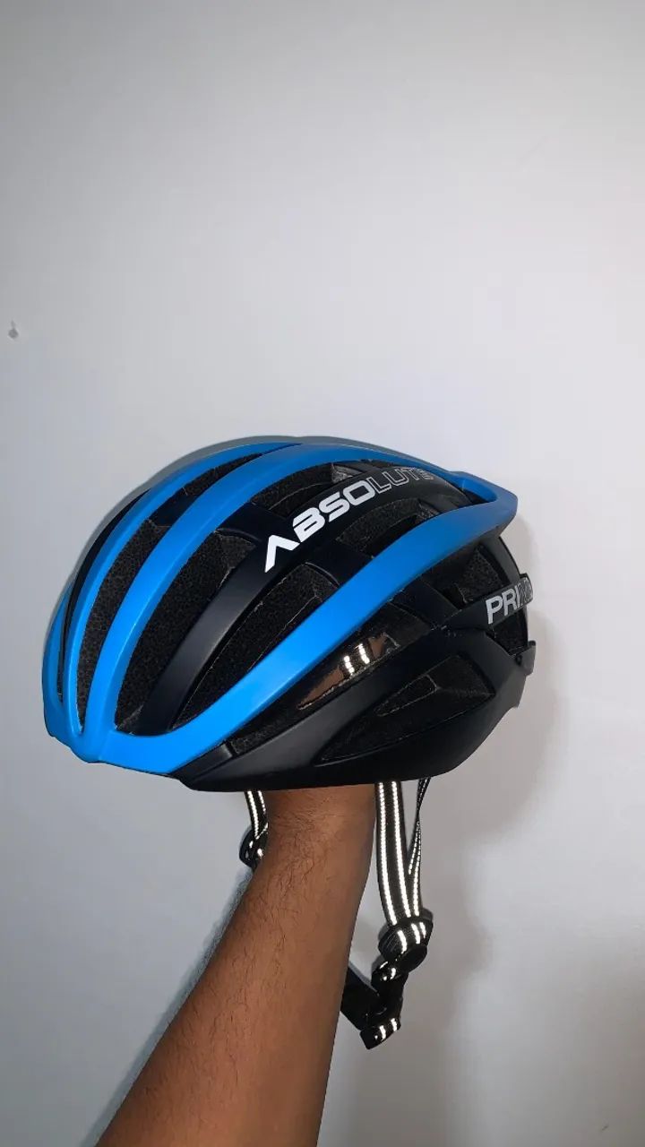 Capacete Absolute Prime Preto/Azul ciclismo