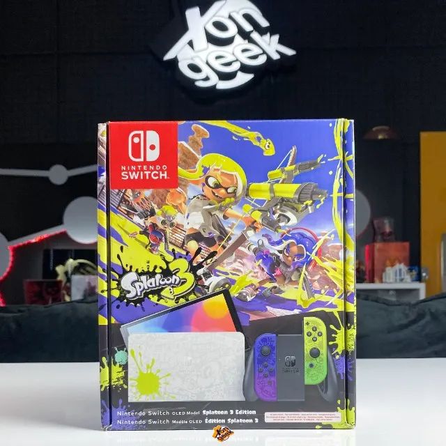 Nintendo Switch OLED Edição Especial Splatoon 3 | Estilo, Cor e ...