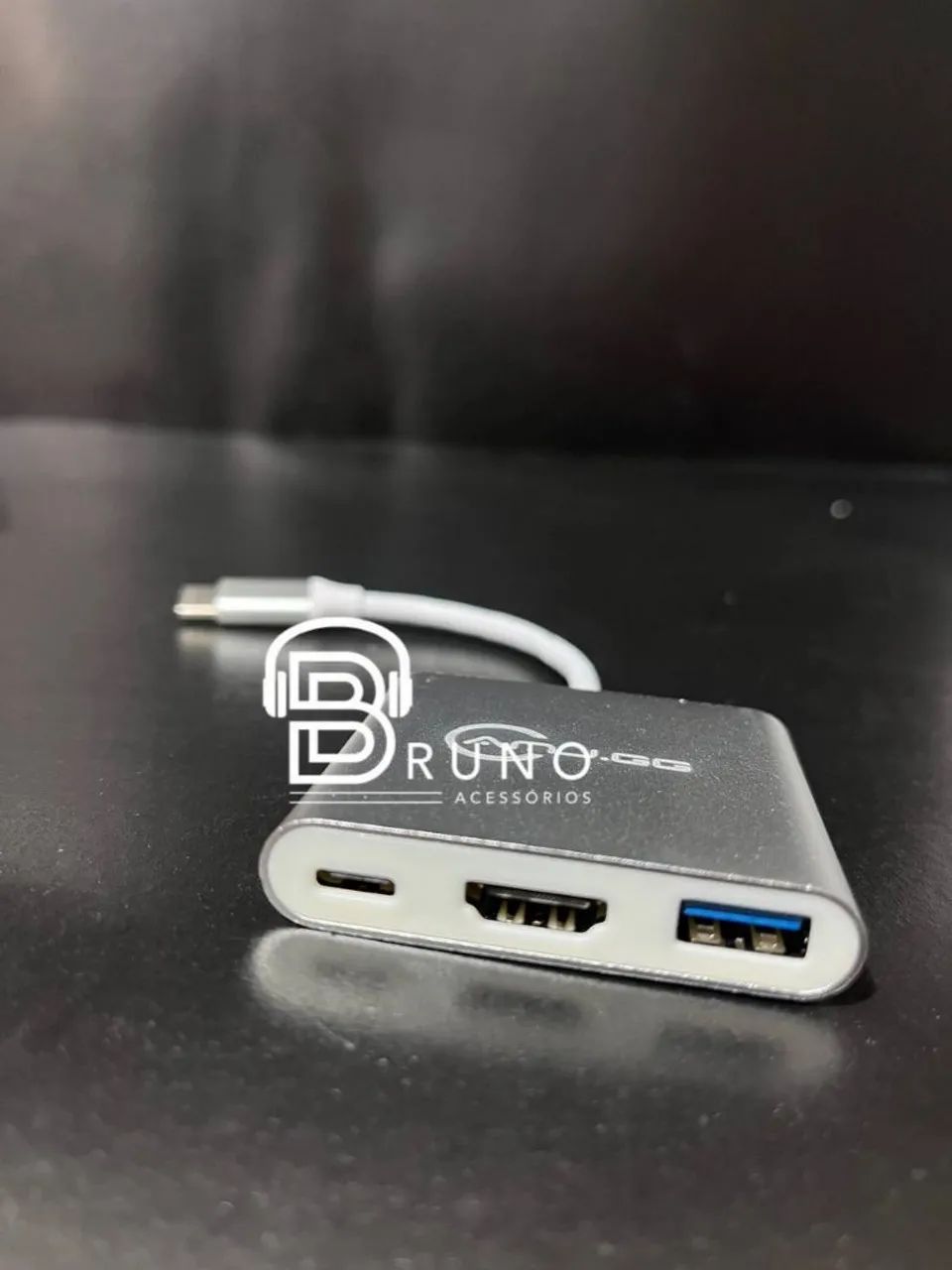Hub Adaptador Tipo C para HDMI, USB e Carregamento - Foto 2