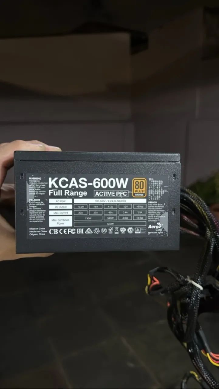 Fonte KCAS 600w 80 plus - Foto 2