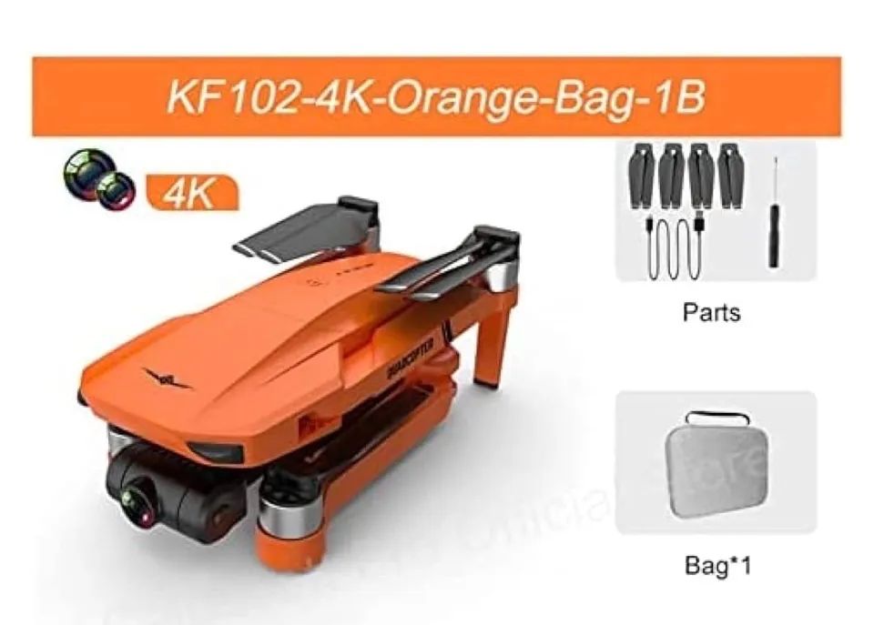 Kit Drone KF 102 com GPS com kit fpv , 3 Baterias , Maleta , Pista de Pouso  - Foto 4