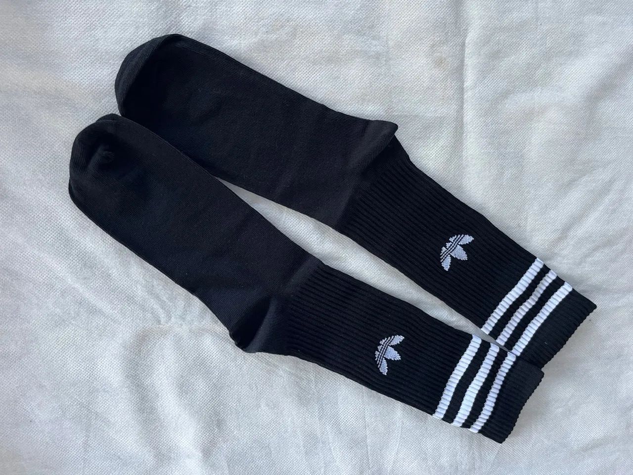 Meias Adidas Três Listras Hich Crew Originais 