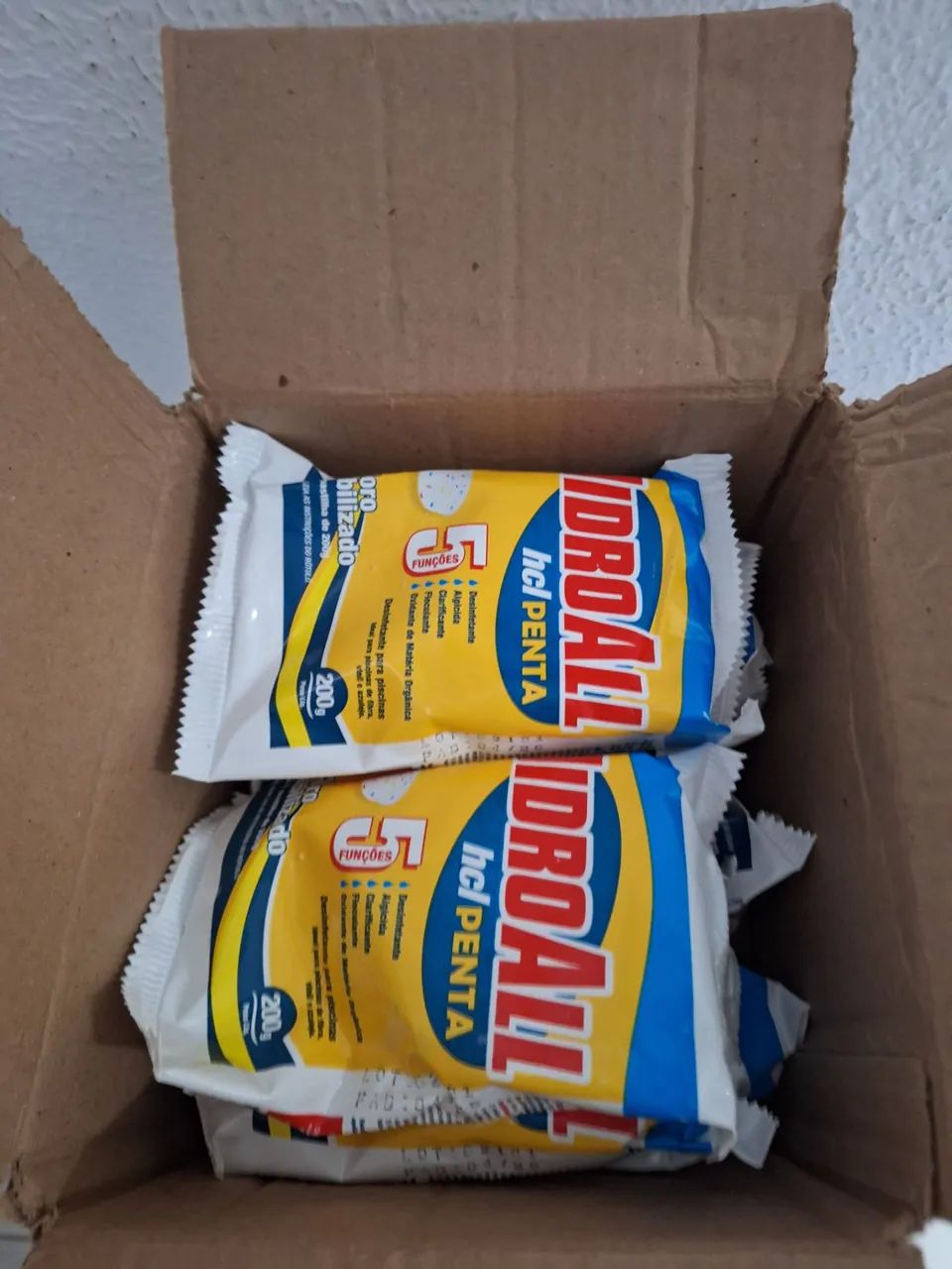 Pastilhas Hidroall hcl PENTA - Limpeza e Desinfecção de Piscinas