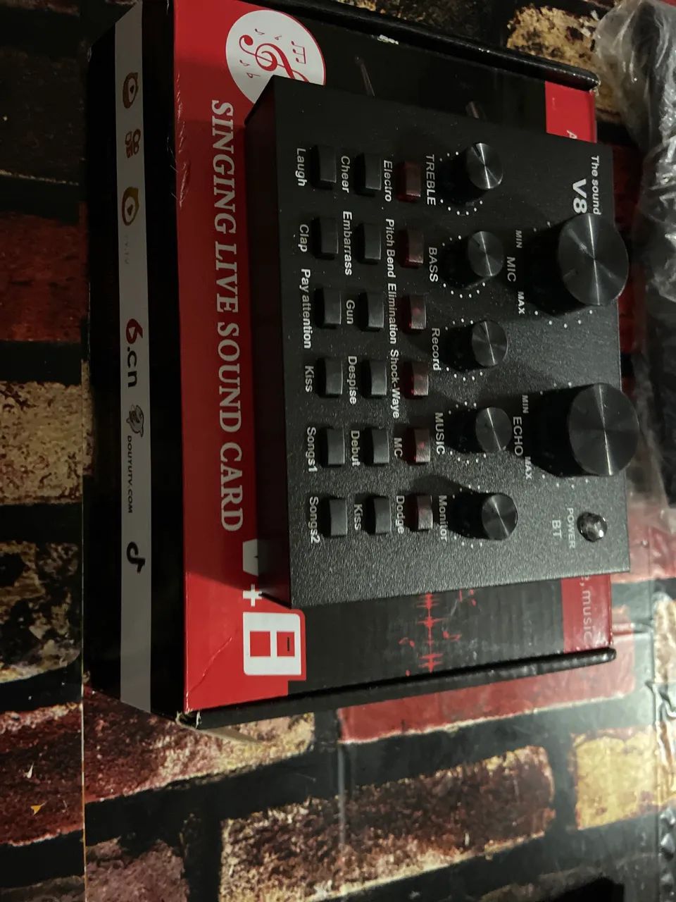 Placa de áudio mesa de som