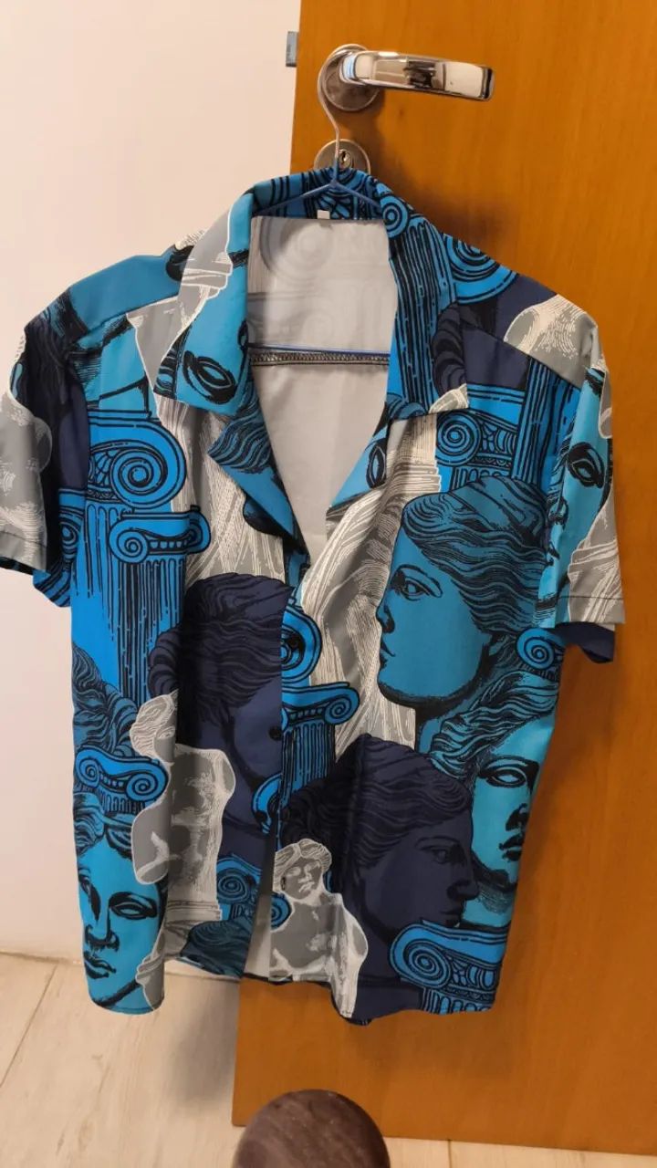 camisa de botão - figura estilos de rua