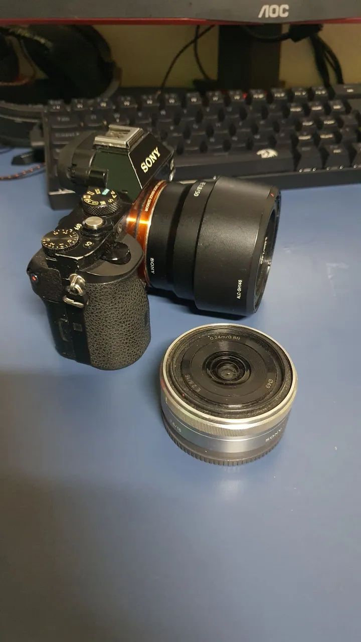 Câmera Sony Alpha com lente - Foto 5