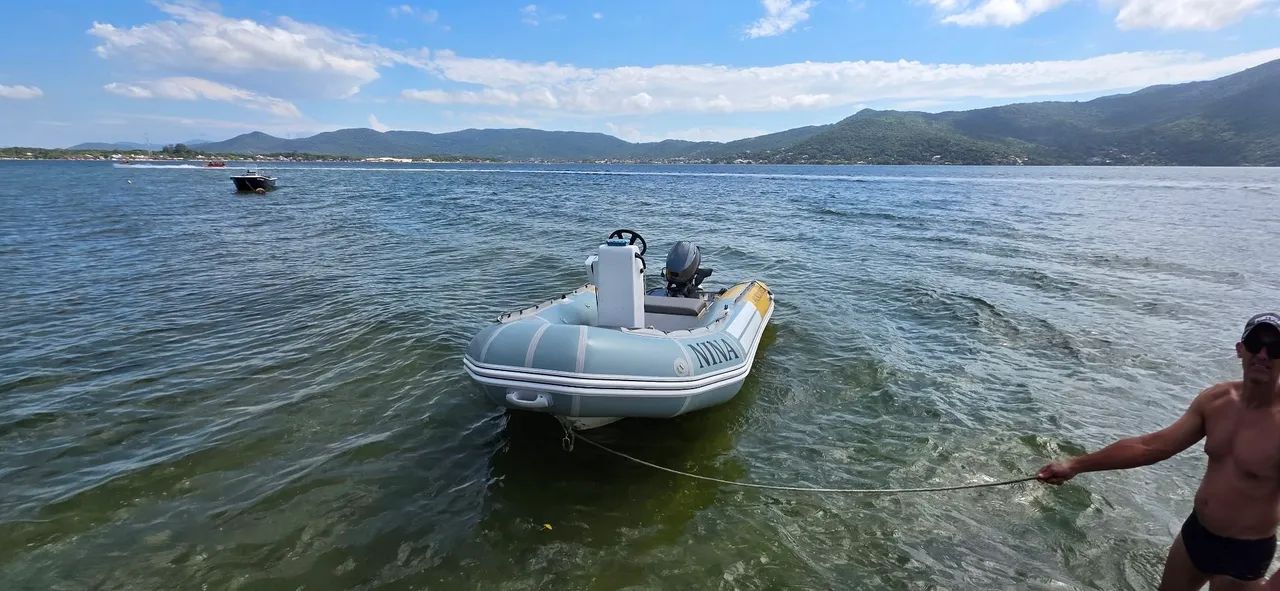 Barco Inflável 4,20m com Motor Yamaha 20HP + Carreta - Pronto para o Lazer!! - Foto 10