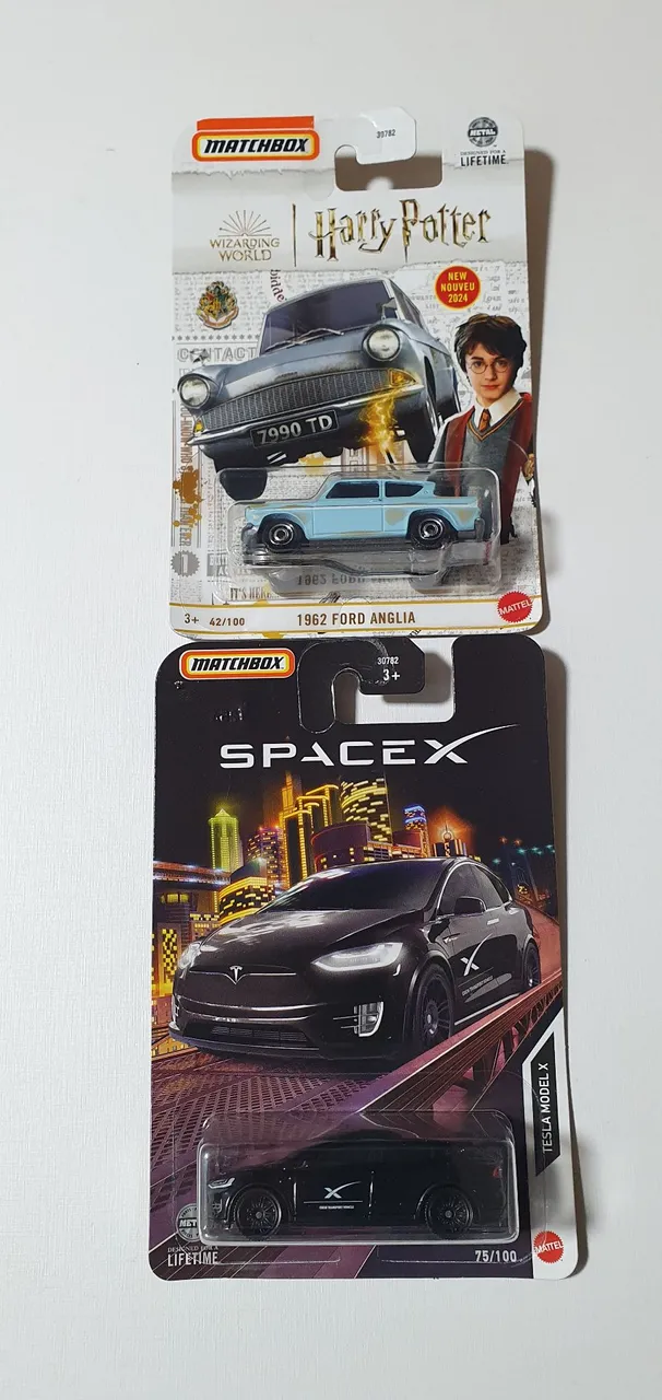Matchbox Harry Potter e SpaceX Tesla Model X