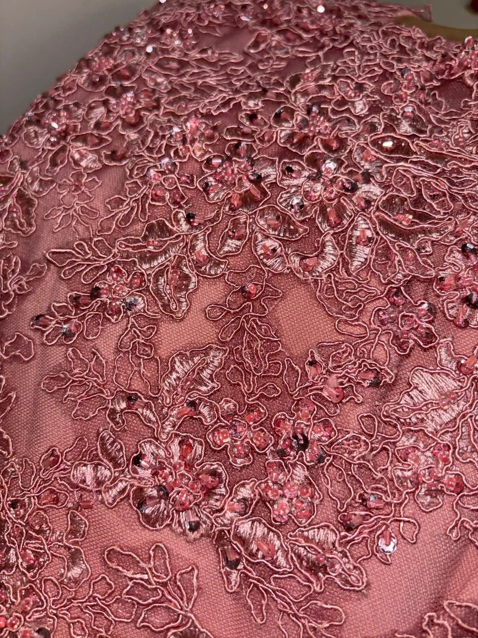 VESTIDO DE FESTA ROSA SECO - Foto 3