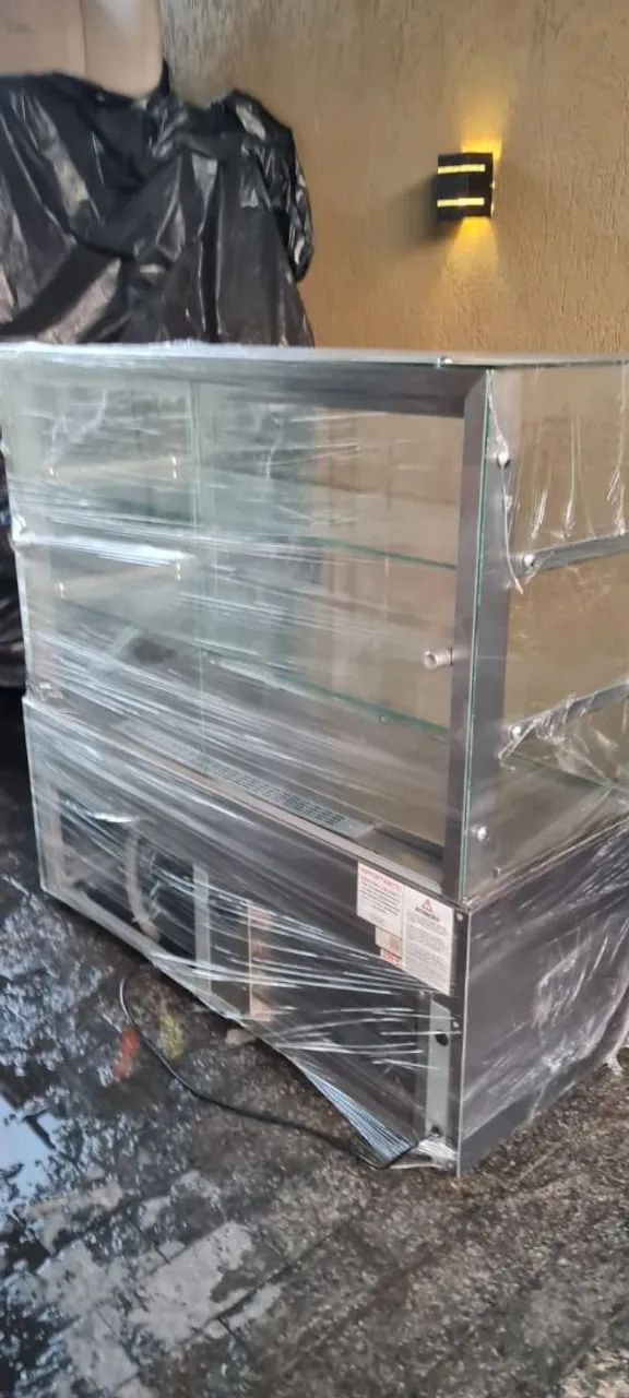 VITRINE REFRIGERADA EM LED DE 1,20 MT - CONFEITARIA E PADARIA - Foto 5