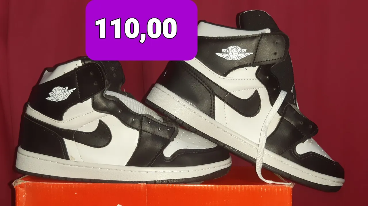Air Jordan 1 - Preto e Branco 39 até 42