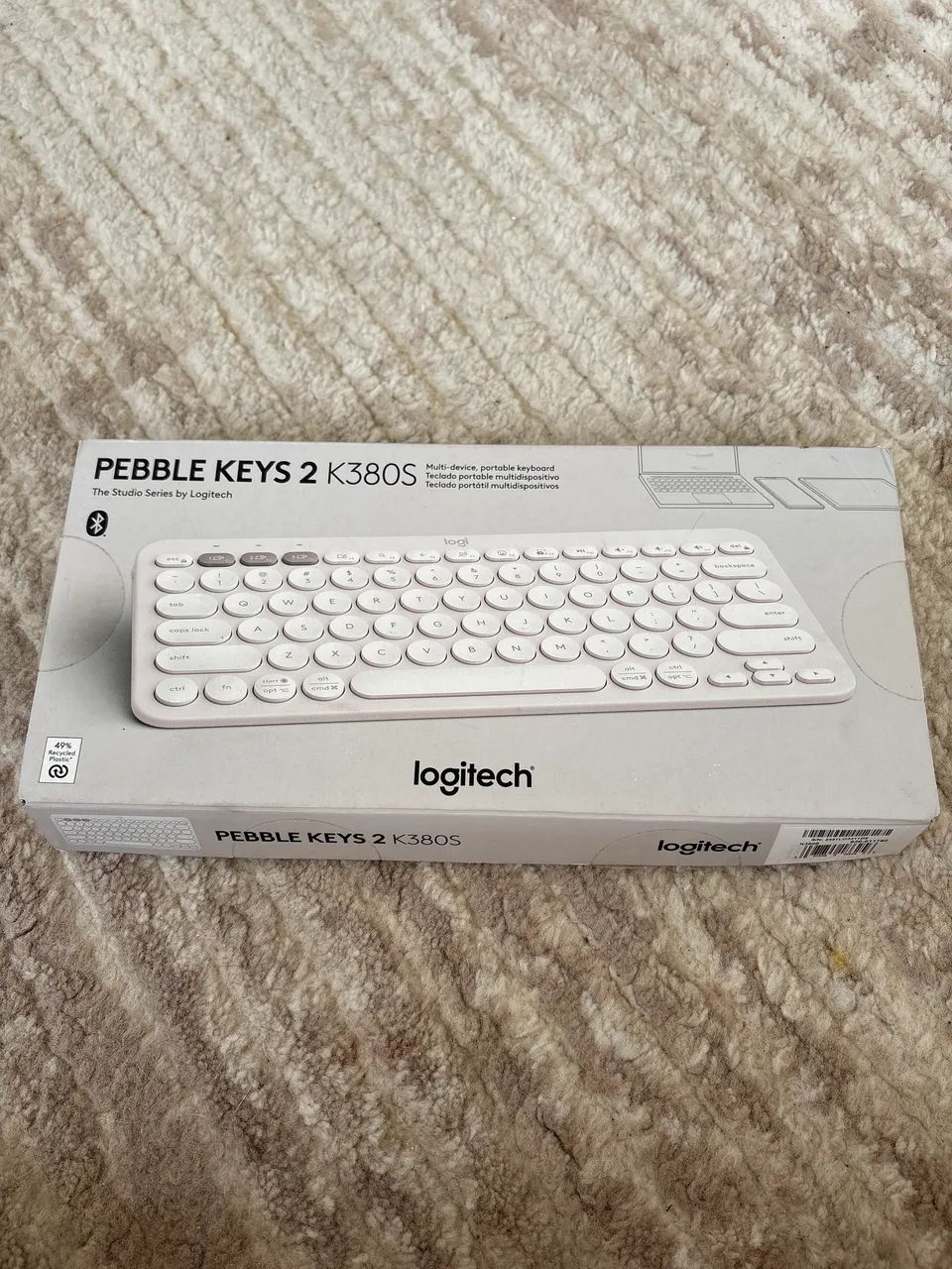 Teclado logitech Pebble Keys 2 K380S - teclas silenciosas