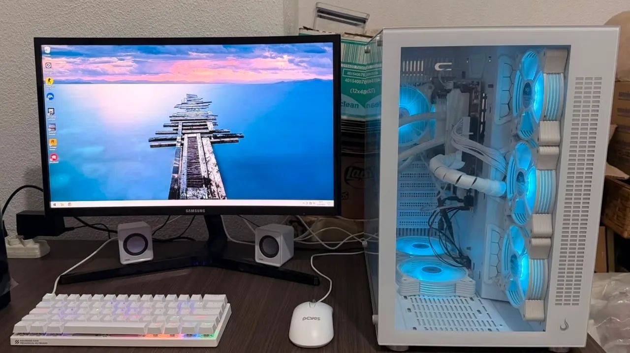 Pc Gamer Ryzen 5 Full Branco - Foto 2
