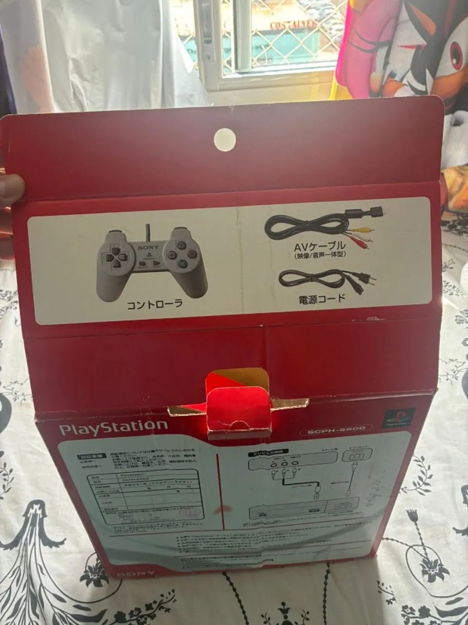 PlayStation SCPH-5500 com caixa, cabos, fonte, cartão de memoria e controle, tudo original